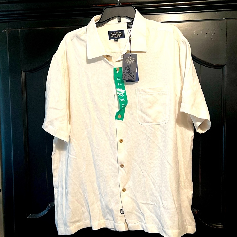 Nat Nast Silk Button-down Shirt